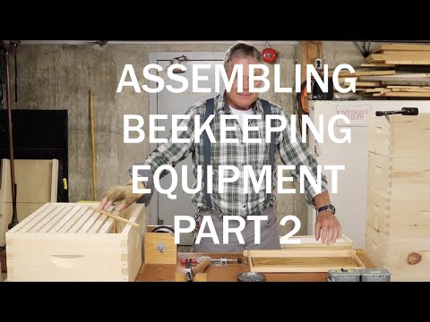 Assembling Beekeeping Equipment Part 2 - Installing Foundation