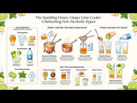Honey Ginger Lime Cooler Recipe
